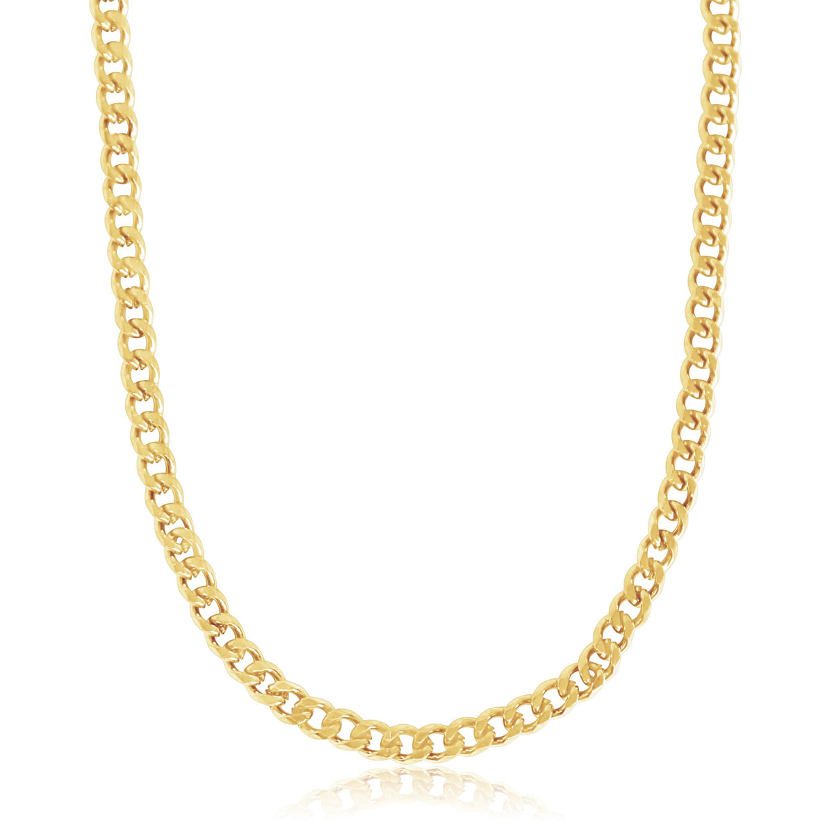 Thin Cuban Link Necklace – Livin Lavish Jewelry